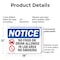 Signmission No Food Or Drink Allowed In, 18 in W x Rectangle, Plastic OS-2PACK-NS-P-1218-L-14572 - alternate 3